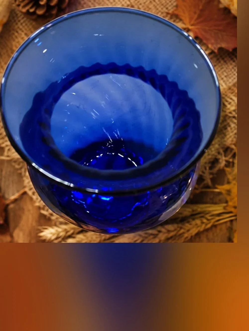 Indiana Glass bold cobalt
